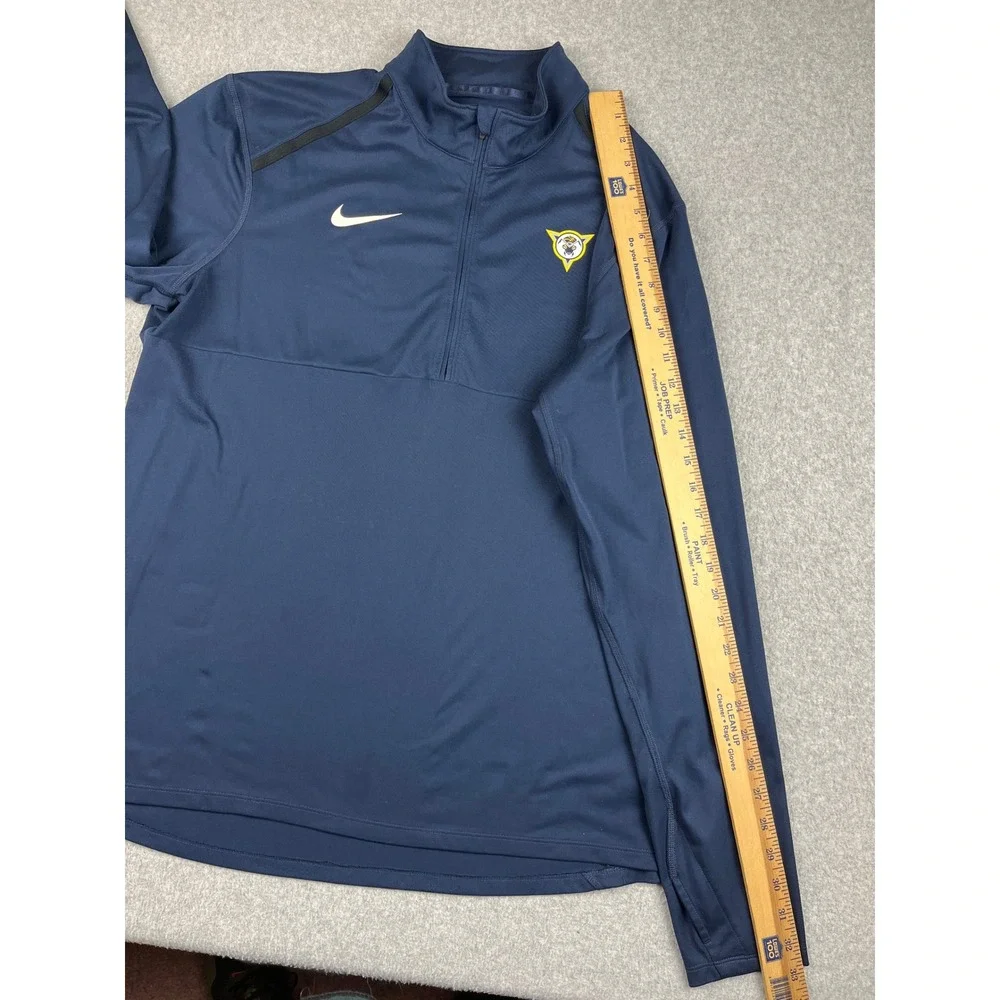 Nike Mad Ants Pullover Mens XL NBA G-League Blue Dri-FIT Quarter Zip Jacket